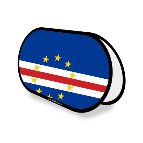 Support publicitaire ovale drapeau cap-vert en polyester - pixelforma