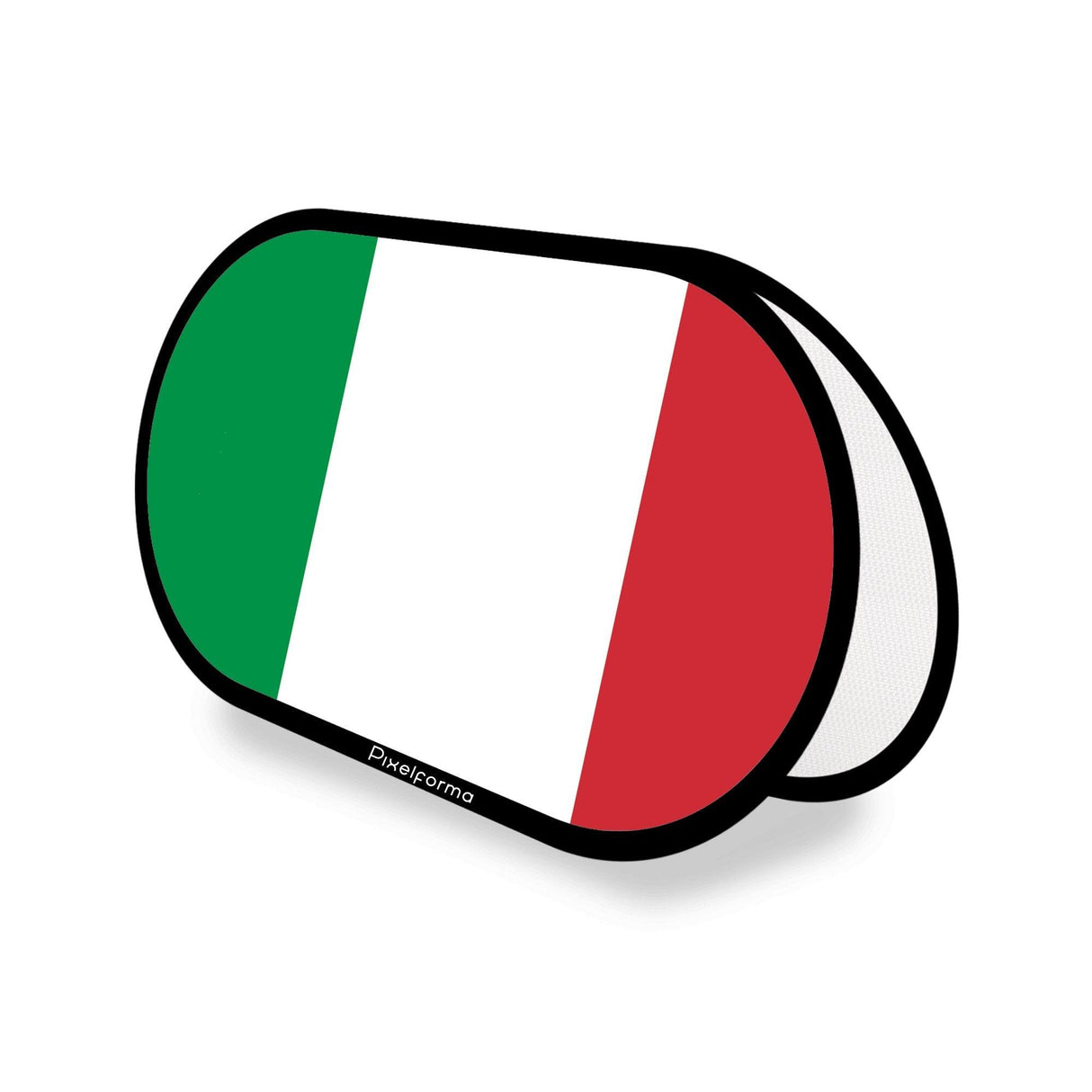 Support publicitaire ovale Drapeau de l'Italie - Pixelforma