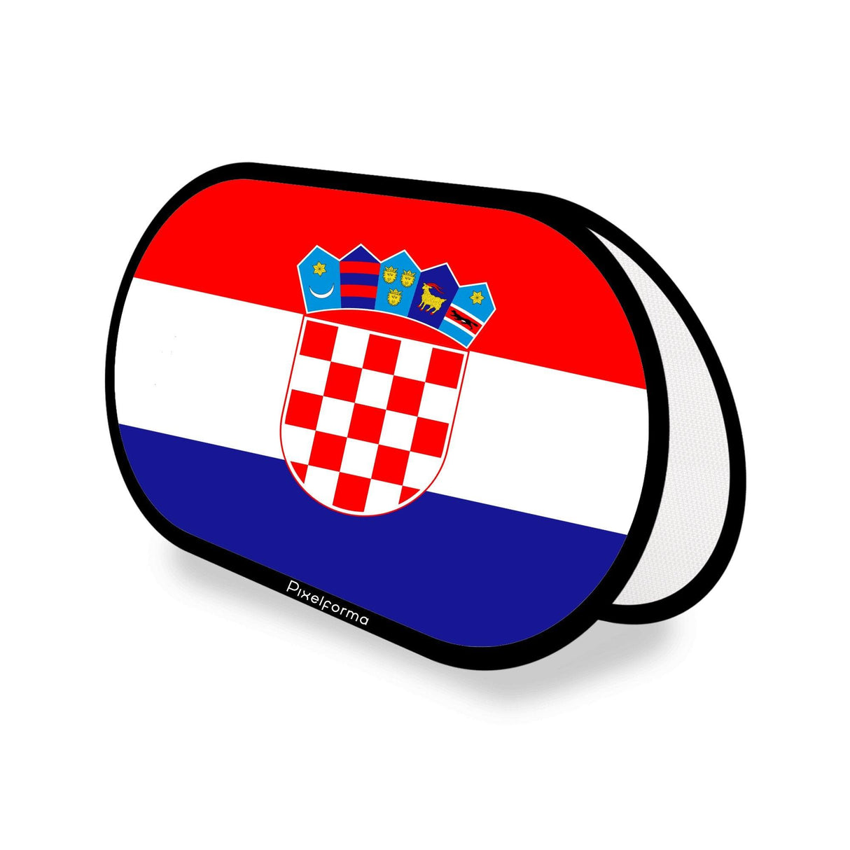 Support publicitaire ovale Drapeau de la Croatie - Pixelforma