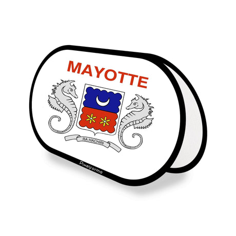 Support publicitaire ovale Drapeau de Mayotte - Pixelforma