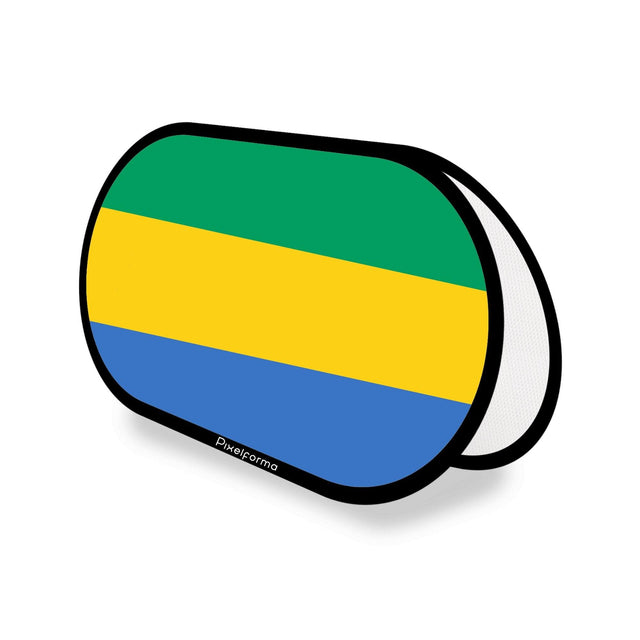 Support publicitaire ovale Drapeau du Gabon - Pixelforma