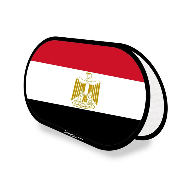 Support publicitaire Ovale Drapeau Égypte en Polyester - Pixelforma 