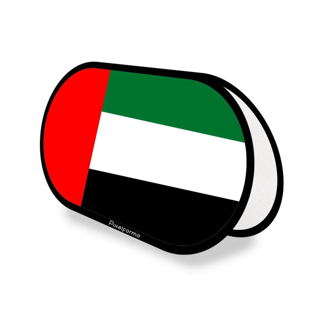 Support publicitaire Ovale Drapeau Émirats arabes unis en Polyester - Pixelforma 