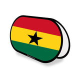 Support publicitaire ovale drapeau ghana en polyester - pixelforma