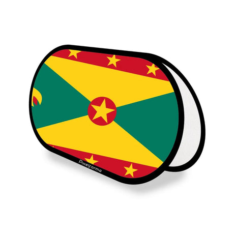 Support publicitaire ovale drapeau grenade en polyester - pixelforma