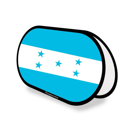 Support publicitaire ovale drapeau honduras en polyester - pixelforma
