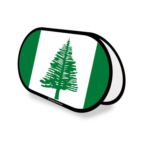 Support publicitaire ovale drapeau île norfolk en polyester - pixelforma