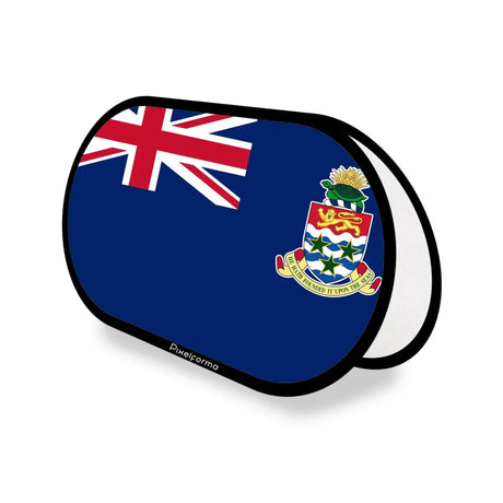 Support publicitaire ovale drapeau îles caïmans en polyester - pixelforma