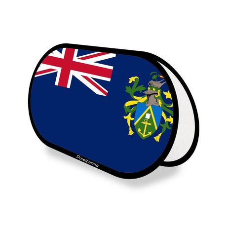 Support publicitaire ovale drapeau îles pitcairn en polyester - pixelforma