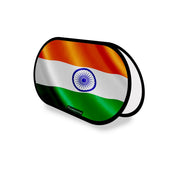 Support publicitaire ovale drapeau inde léger facile à installer