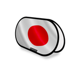 Support publicitaire ovale drapeau japon en polyester - pixelforma