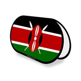 Support publicitaire Ovale Drapeau Kenya en Polyester - Pixelforma 