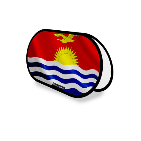 Support publicitaire ovale drapeau kiribati léger facile