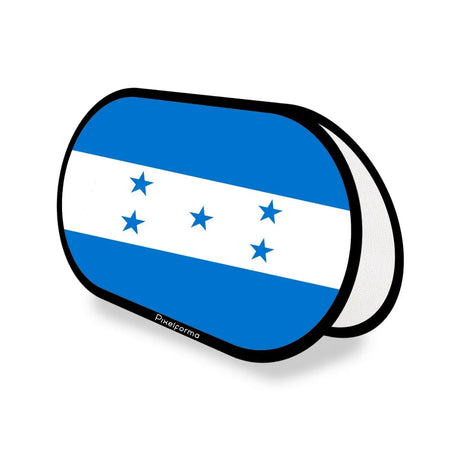 Support publicitaire ovale drapeau l’honduras en polyester - pixelforma