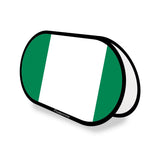 Support publicitaire Ovale Drapeau Nigeria en Polyester - Pixelforma 