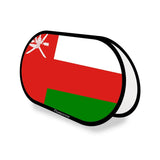 Support publicitaire ovale drapeau oman en polyester - pixelforma
