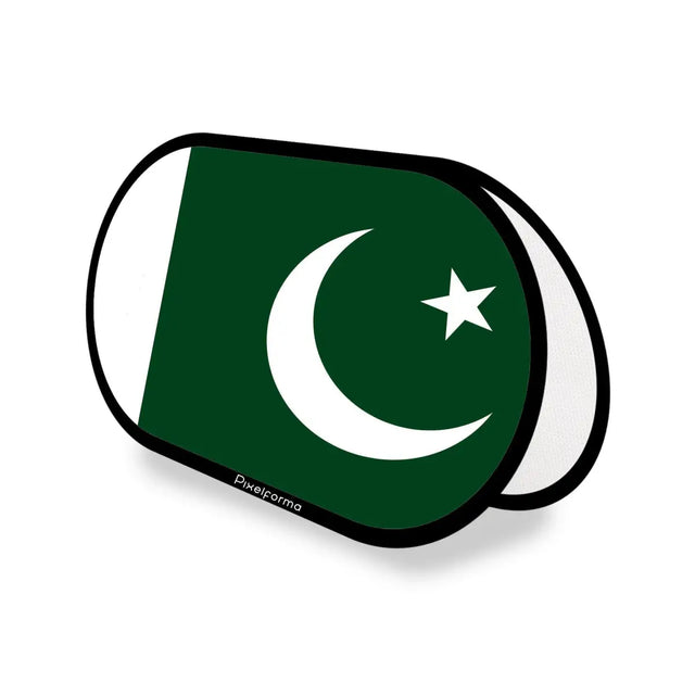 Support publicitaire Ovale Drapeau Pakistan en Polyester - Pixelforma 