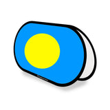 Support publicitaire ovale drapeau palaos en polyester - pixelforma