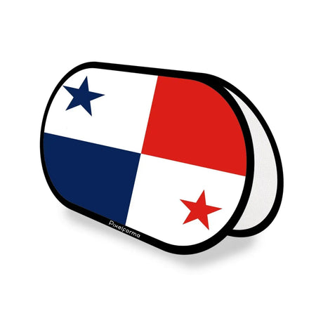 Support publicitaire ovale drapeau panama en polyester - pixelforma