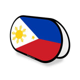 Support publicitaire ovale drapeau philippines en polyester - pixelforma