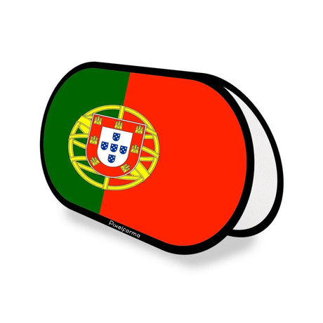 Support publicitaire ovale drapeau portugal en polyester - pixelforma