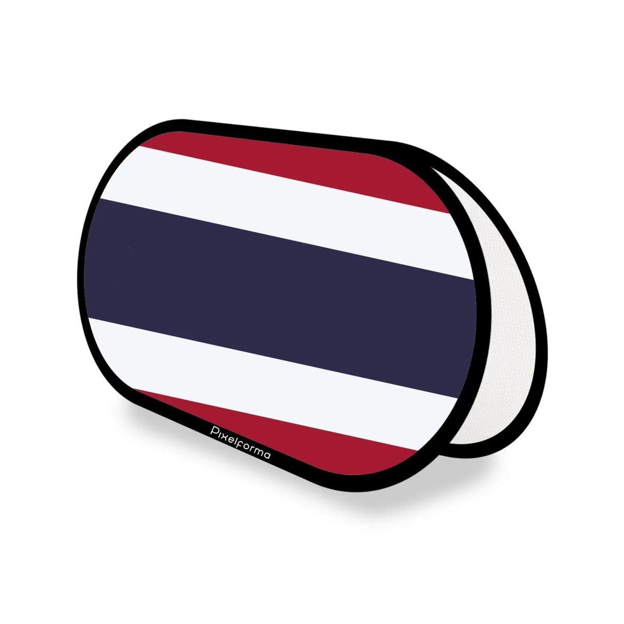 Support publicitaire ovale drapeau thaïlande en polyester - pixelforma