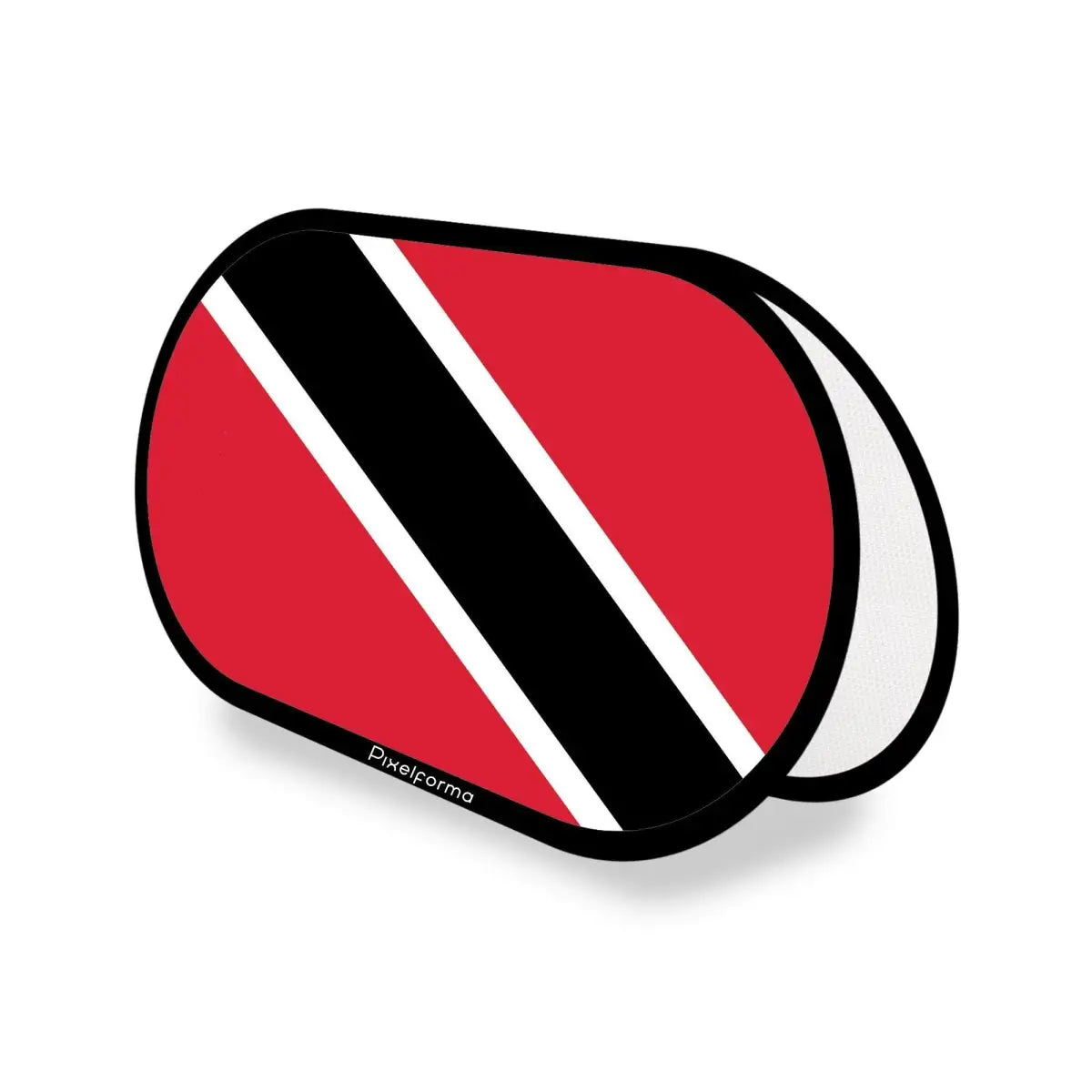 Support publicitaire Ovale Drapeau Trinité-et-Tobago en Polyester - Pixelforma 