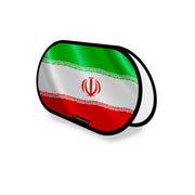 Support publicitaire ovale iran léger facile à installer