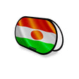 Support publicitaire ovale niger léger et facile à installer