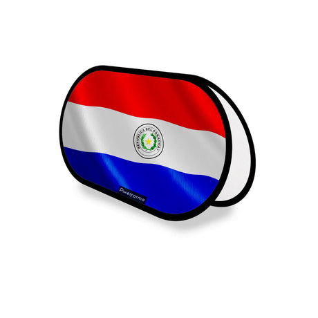 Support publicitaire ovale paraguay léger facile à installer