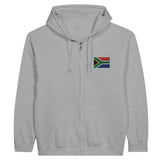 Sweat à capuche afrique du sud broderie coton mélangé