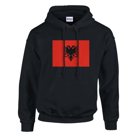 Sweat à capuche albanie coton mélangé broderie durable
