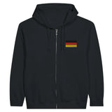 Sweat à capuche allemagne coton mélangé broderie couleur