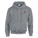 Sweat à capuche angleterre coton mélangé broderie