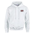 Sweat à capuche angleterre coton mélangé broderie