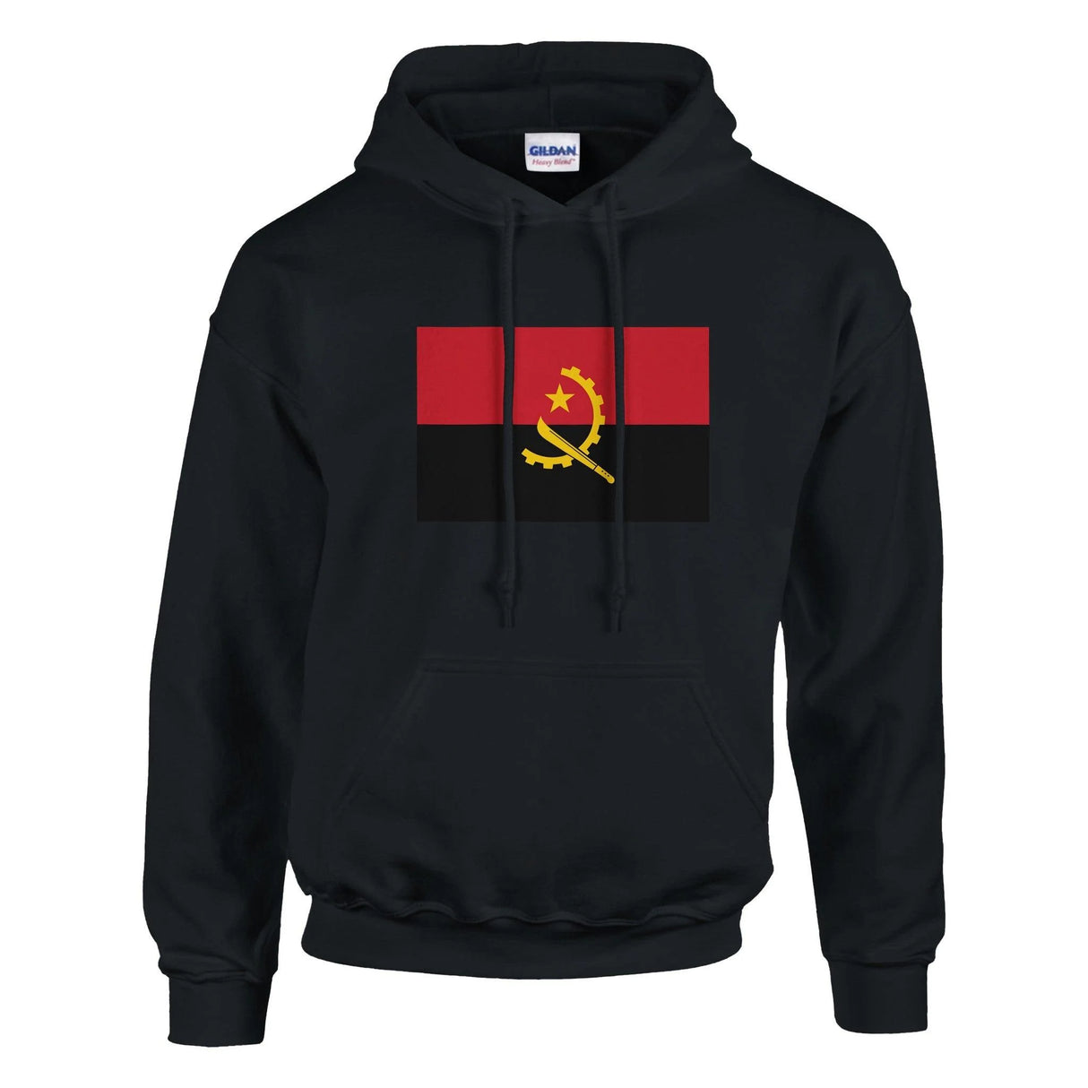Sweat à capuche angola coton mélangé broderie durable