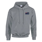 Sweat à capuche anguilla broderie couleur coton mélangé