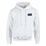 Sweat à capuche anguilla broderie couleur coton mélangé