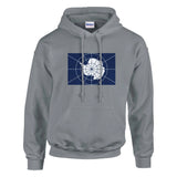 Sweat à capuche antarctique officiel coton mélangé brodé