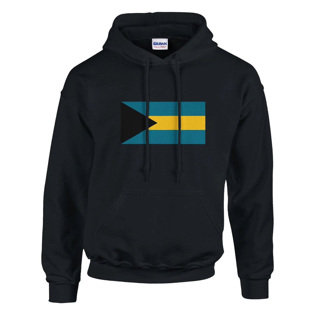 Sweat à capuche bahamas coton mélangé broderie couleur
