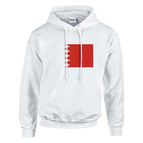 Sweat à capuche bahreïn coton mélangé broderie rouge