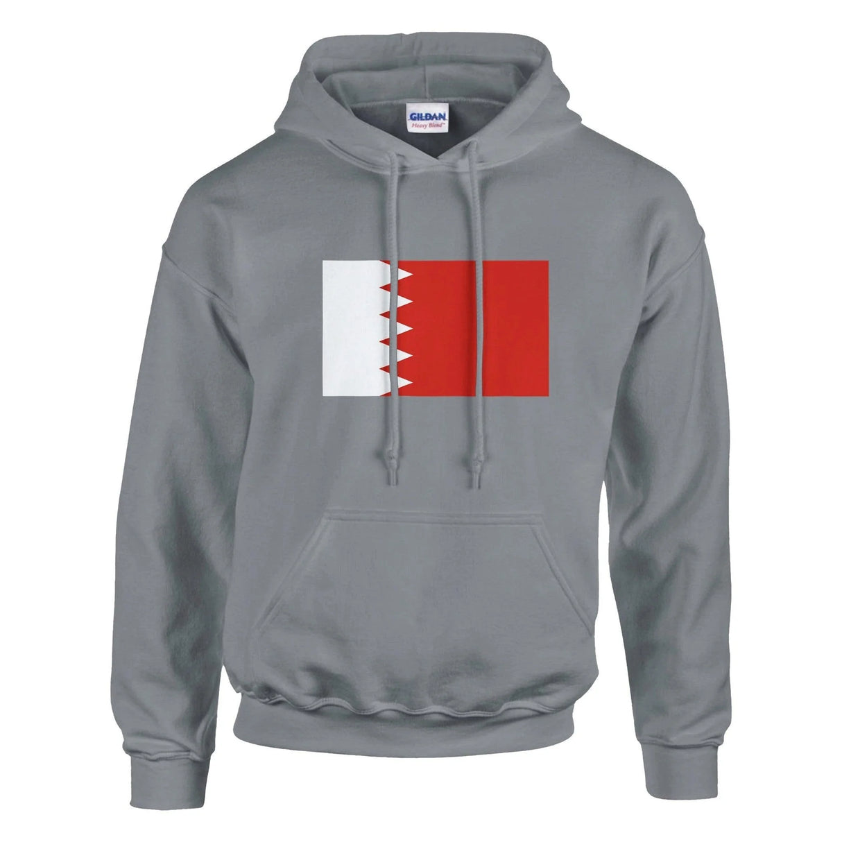 Sweat à capuche bahreïn coton mélangé broderie rouge