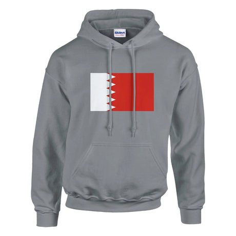 Sweat à capuche bahreïn coton mélangé broderie rouge