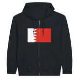 Sweat à capuche bahreïn coton mélangé broderie zip