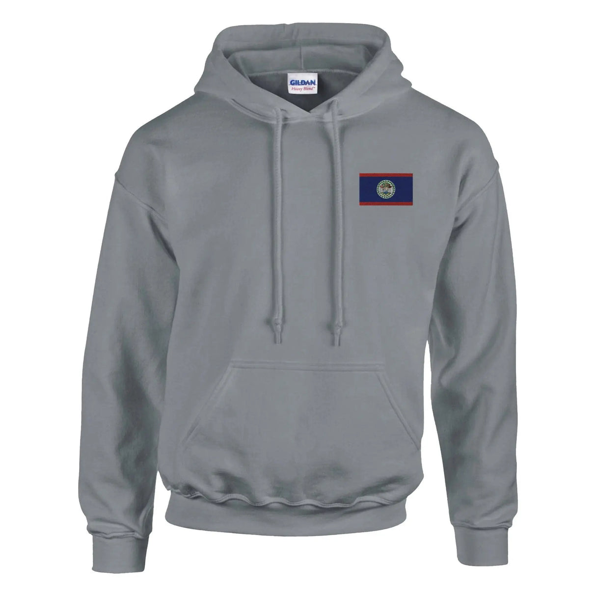Sweat à capuche belize broderie couleur coton mélangé