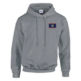 Sweat à capuche belize broderie couleur coton mélangé