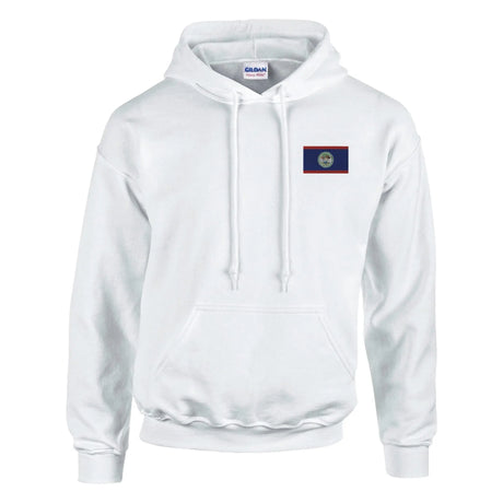 Sweat à capuche belize broderie couleur coton mélangé