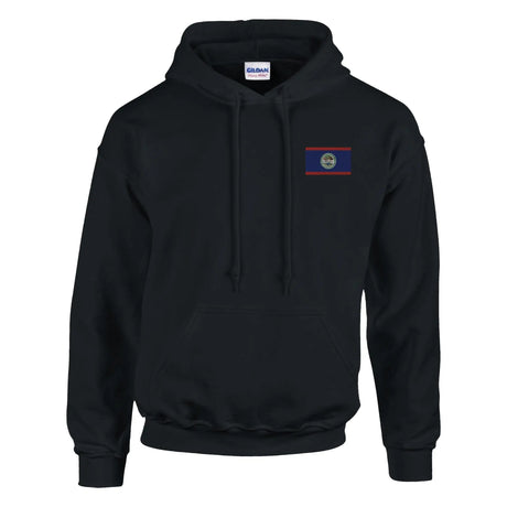 Sweat à capuche belize broderie couleur coton mélangé