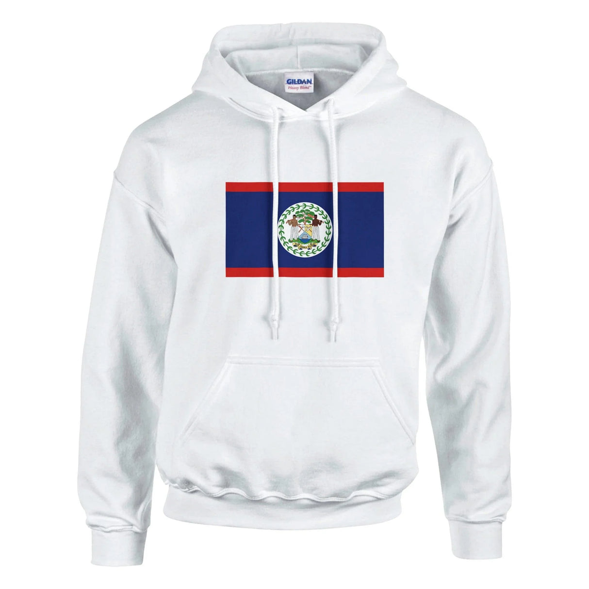 Sweat à capuche belize coton mélangé broderie couleur