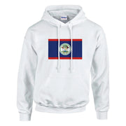 Sweat à capuche belize coton mélangé broderie couleur